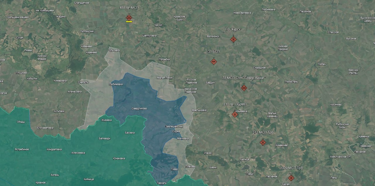 Ситуация в Курской области по версии проекта «Dnipro | OSINT з Гарбузом △»
