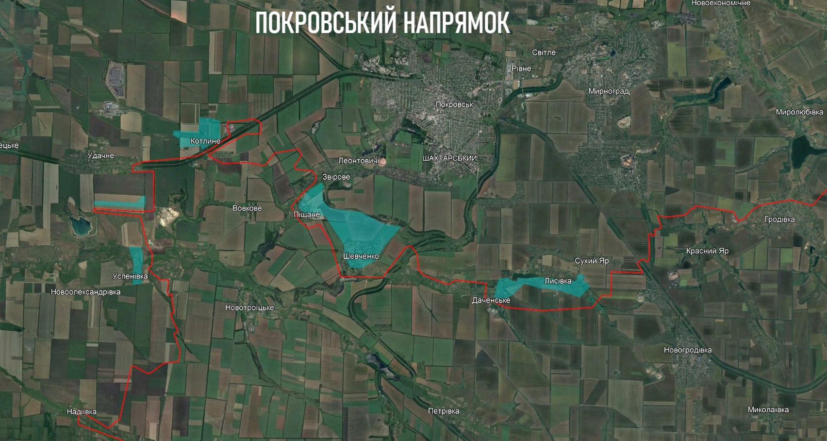 Ситуация на западном фланге покровского направления по версии ресурса «Dnipro Osint ⟨ Гарбуз ⟩»