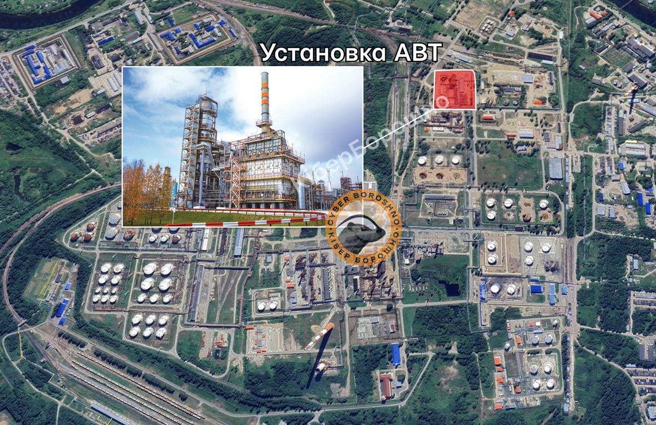 Геопривязка места поражения БПЛА перерабатывающей установки на Ухтинском НПЗ 12 февраля 2026 года