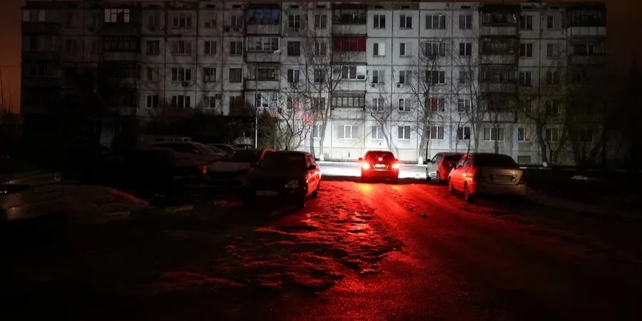 Белгород во время блэкаута, фото: Reuters